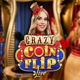 Crazy Coin Flip slot logo by Evolution at BetJets CasinoCrazy Coin Flip